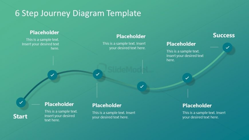 6 Steps Powerpoint Template Journey Slidemodel 5350