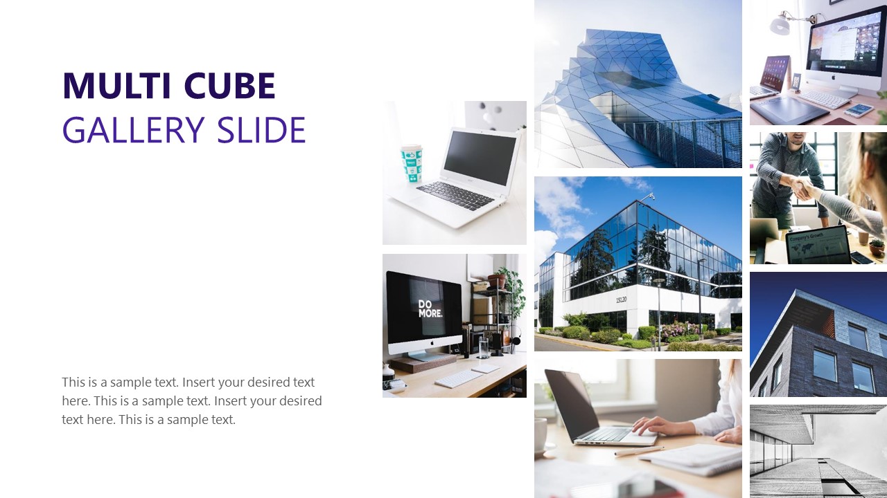 Multiple Cubes Collage Collection Ppt Slidemodel