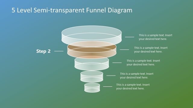 PowerPoint 5 Level Marketing Funnel