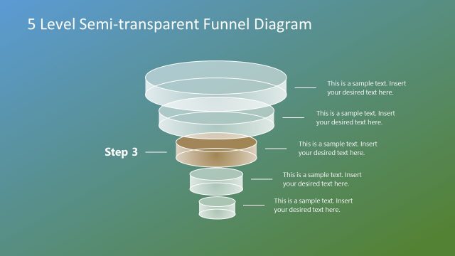Semi Transparent Funnel Concept PowerPoint