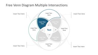 Slide of Venn Diagram 4 Steps