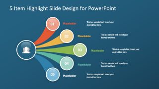 5 Steps Agenda Presentation Layout