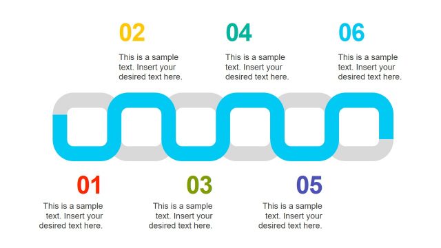 Linear Sequence Chain Diagram Template