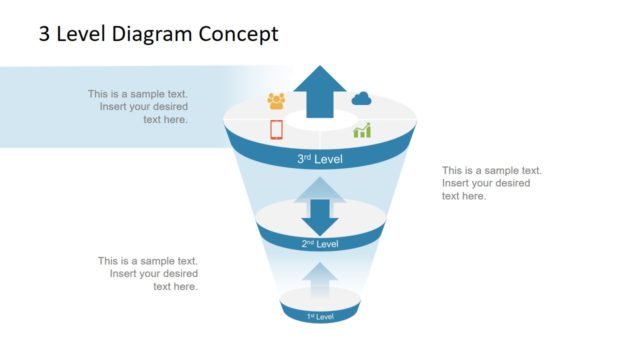 PowerPoint Funnel Diagram 3 Level