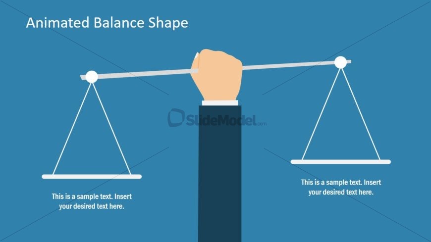 Flat PowerPoint Balance Shapes