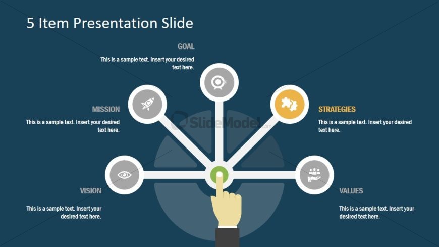 Infographic Layout in Semi Circle