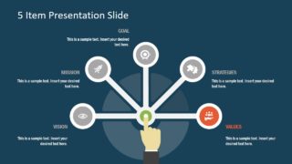 Semi Circle for 5 Item Presentation 