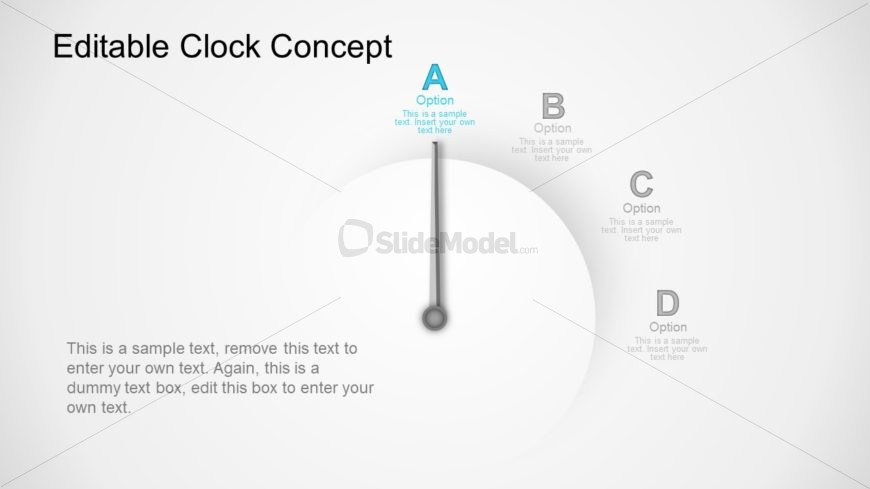 PowerPoint 4 Steps Time Clock