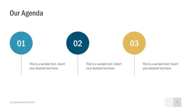 Agenda Slide of Pliant PowerPoint