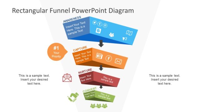 Rectangular Funnel PowerPoint Diagram