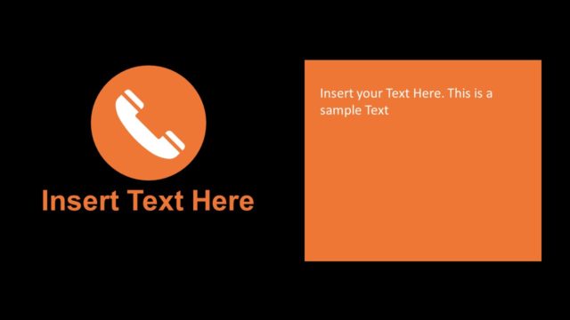 Contact Phone Icon Slide PowerPoint