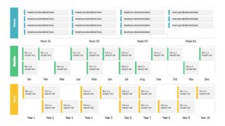 PowerPoint Calendar Style Card Scheduler