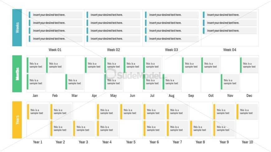 Calendar Card Schedule for Projects PPT - SlideModel