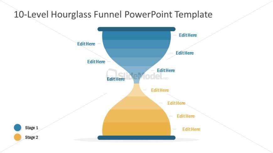 10 Level Hourglass Diagram Template