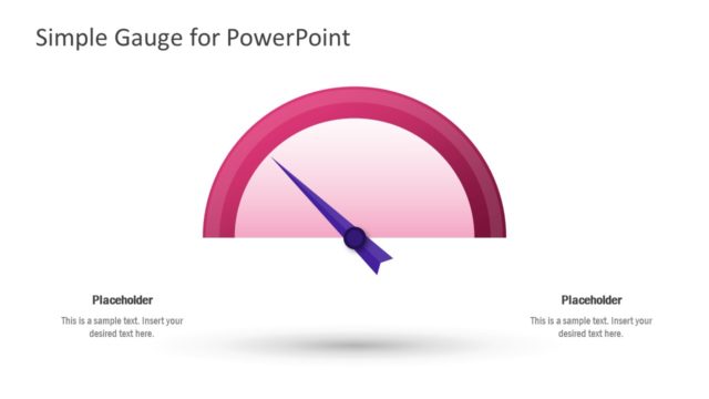 Simple Gauge Dashboard PowerPoint