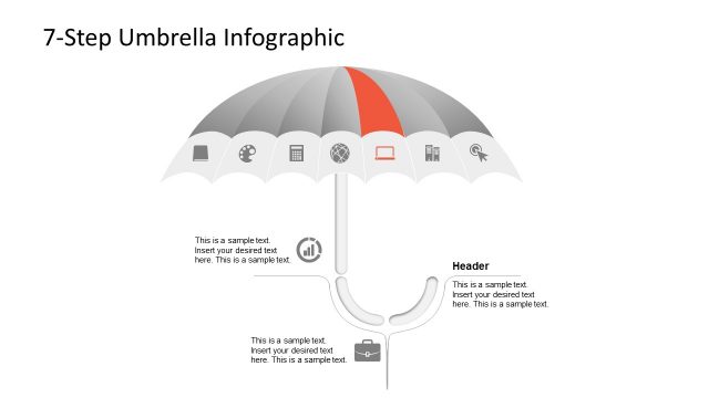 Creative Umbrella Infographic Layout PPT