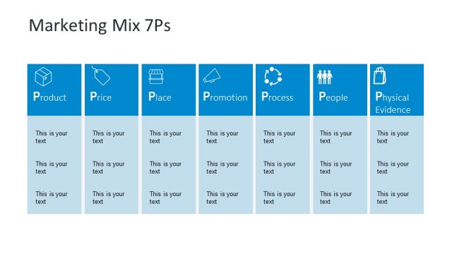 7 P’s Marketing Mix Template