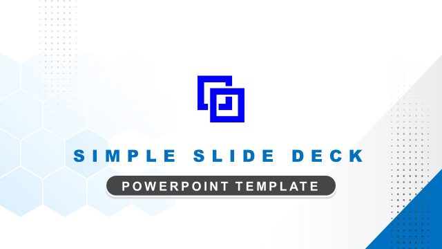 Free Simple Slide Deck Template
