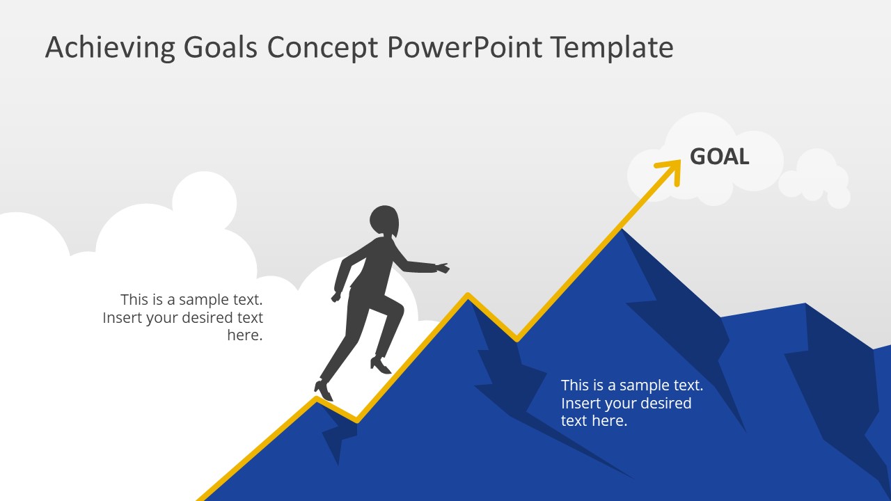 Mountain Climbing for Goals PowerPoint - SlideModel