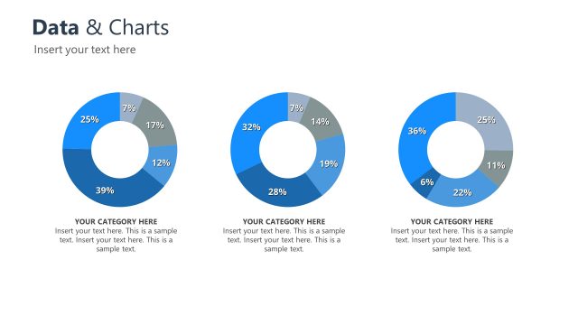 Donut Chart Data Driven Corporate PPT