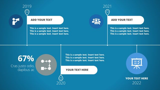 Horizontal Timeline Corporate PowerPoint