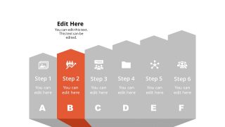 Arrow Shape Diagram Template Step 2