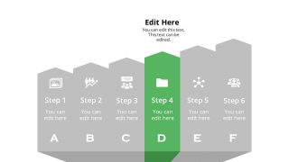 Arrow Shape Diagram Template Step 4