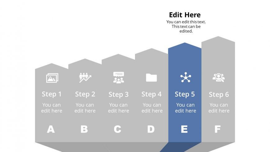 Arrow Shape Diagram Template Step 5