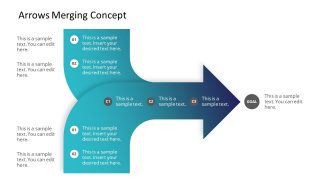 Two Arrows Merge Template Diagram