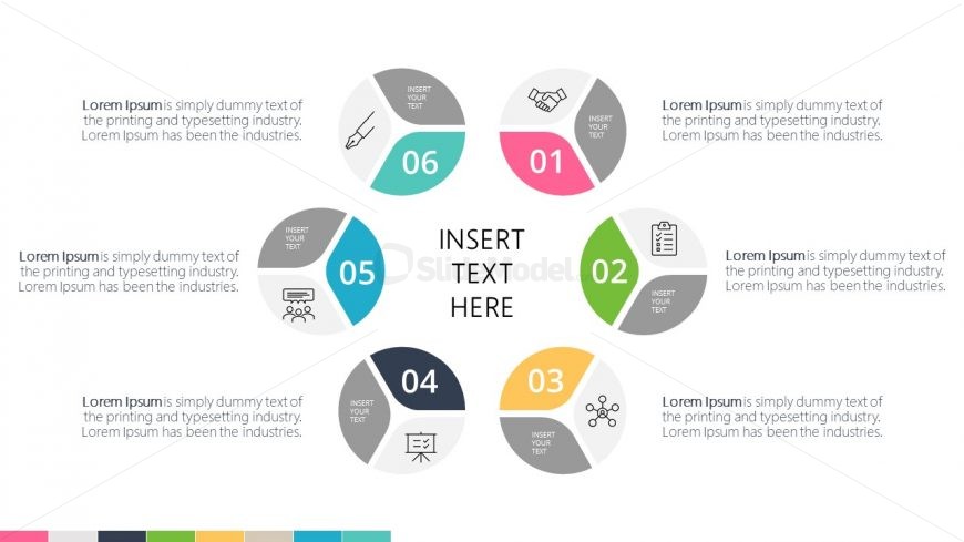 Presentation of 6 Item Infographic Diagram
