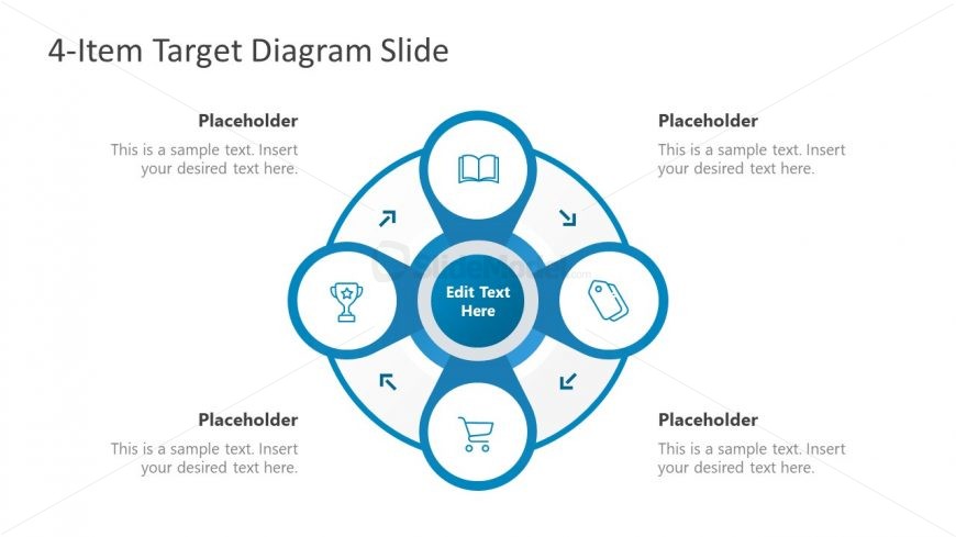 Infographic PowerPoint 4 Targets
