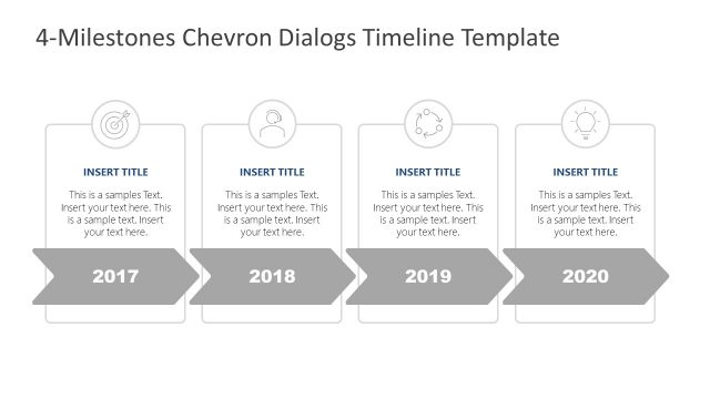 Infographic Chevron Dialogs PowerPoint