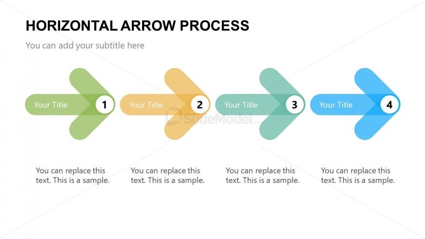 Presentation of 4 Steps Arrow Diagram