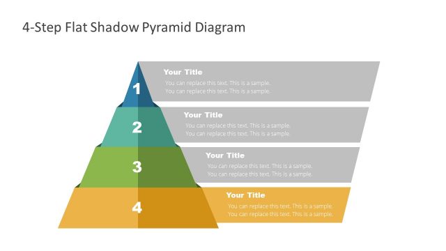 Level 4 3D Style Pyramid Diagram