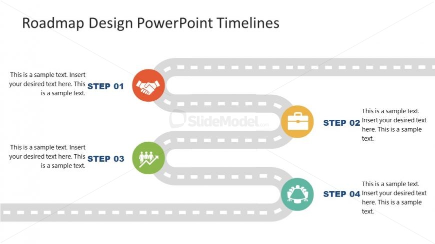 PPT Roadmap PowerPoint Diagram Design