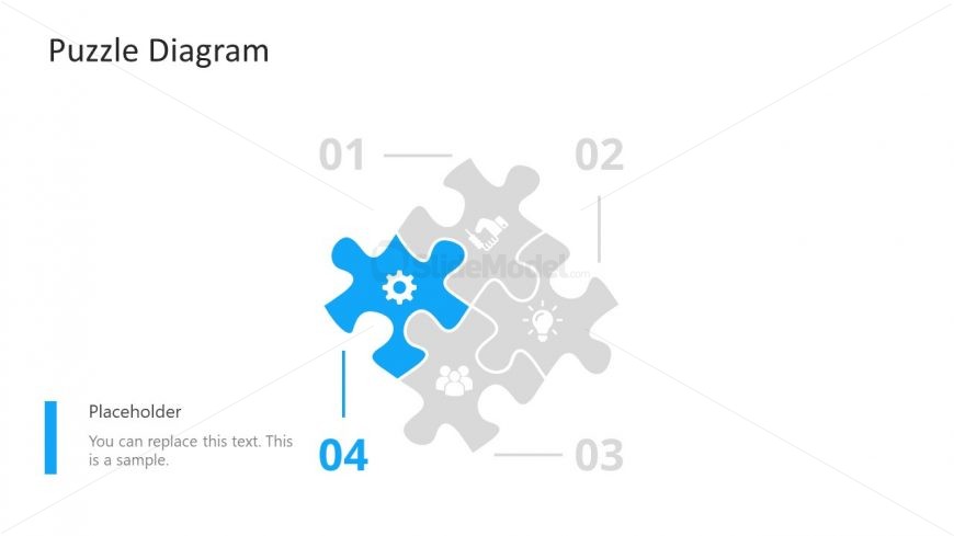 PowerPoint Puzzle Step 4 Diagram 