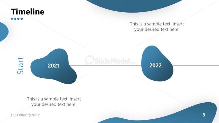 Horizontal Timeline PowerPoint Template