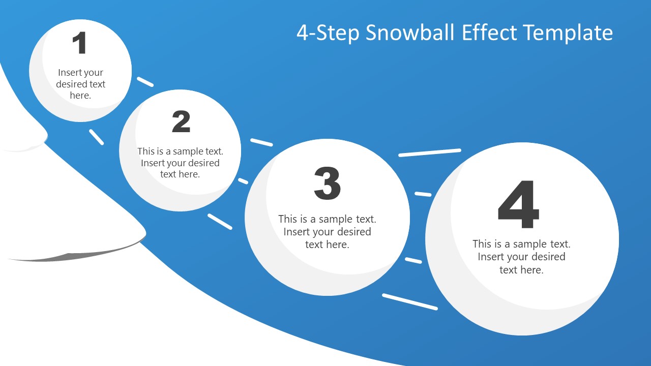 free-4-step-snowball-diagram-powerpoint-template-slidemodel