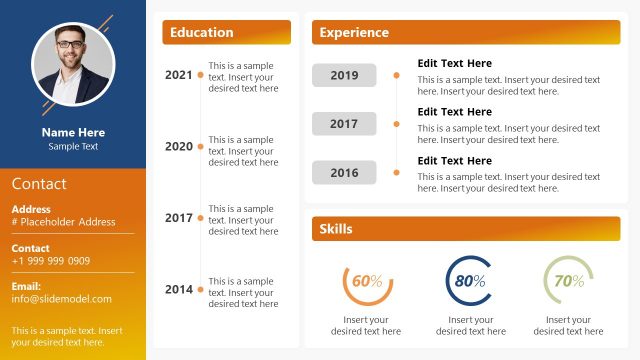 About Me Resume Introduction Template
