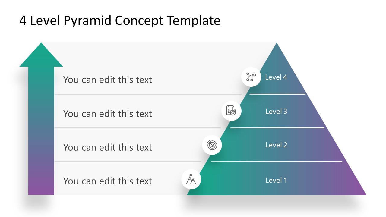 Free 4 Level Pyramid Concept PowerPoint Template SlideModel