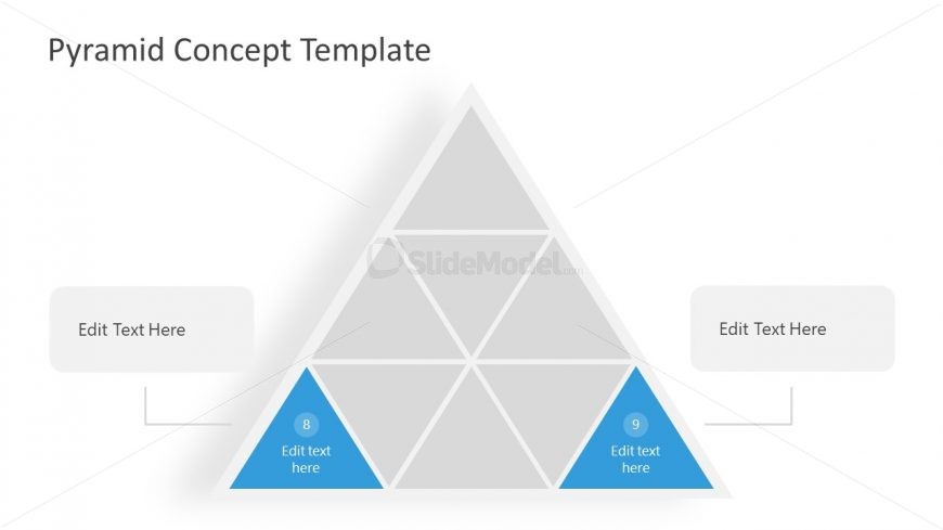 Inner Triangles PowerPoint Segmented Pyramid 