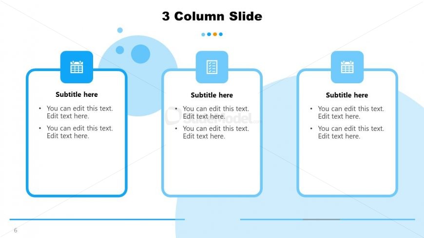 3 Segment Template for General Purpose PowerPoint 