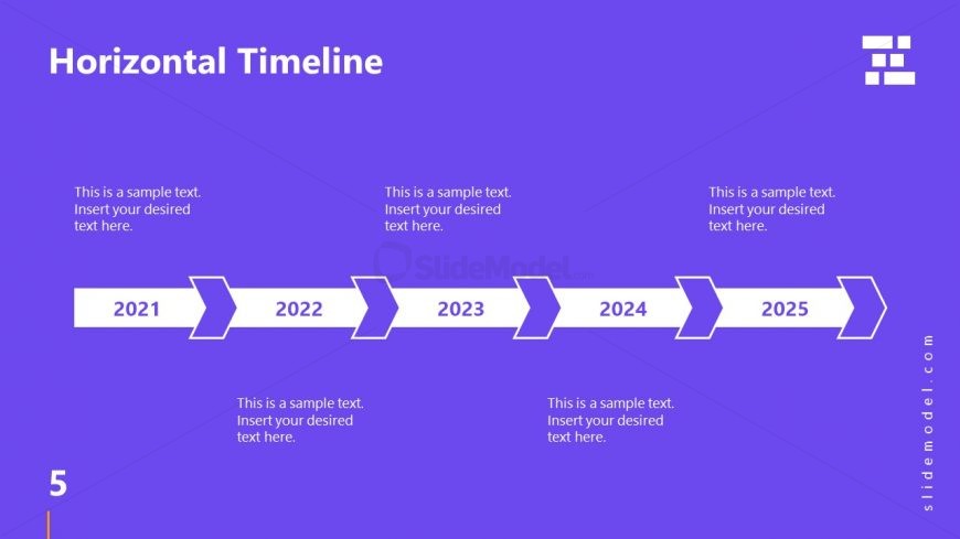 Template of Business Presentation Timeline