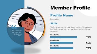 Editable User Profile Template PowerPoint