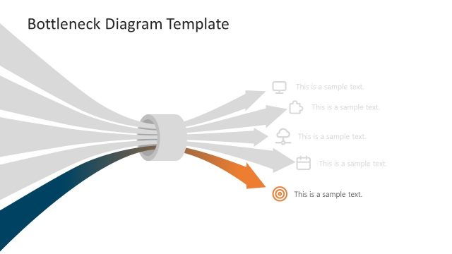 Arrow Template Step 5 Bottleneck PowerPoint