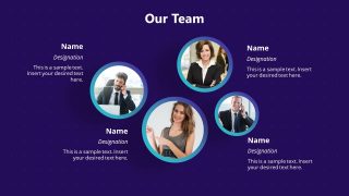 4 Team Presentation Template for Tech Company