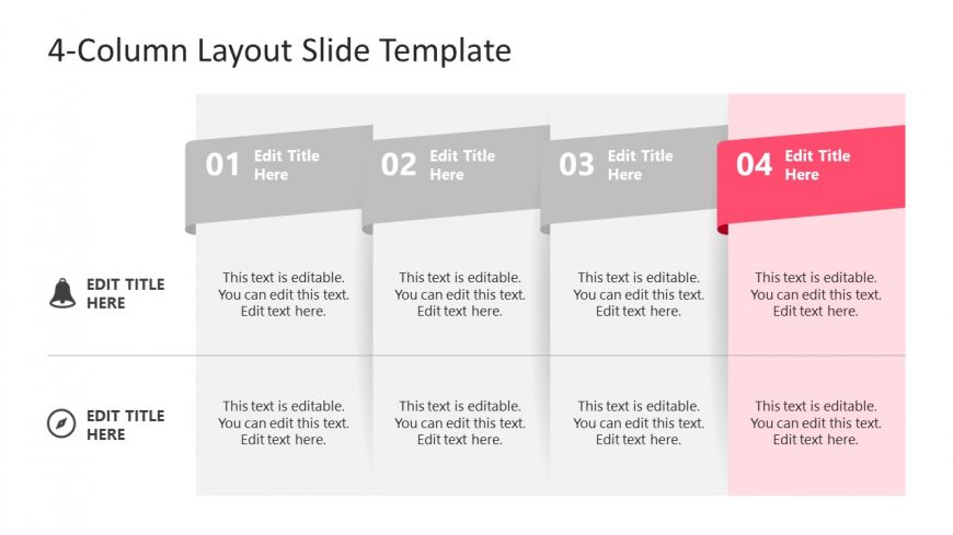 Presentation 4 Column Step 4 Slide