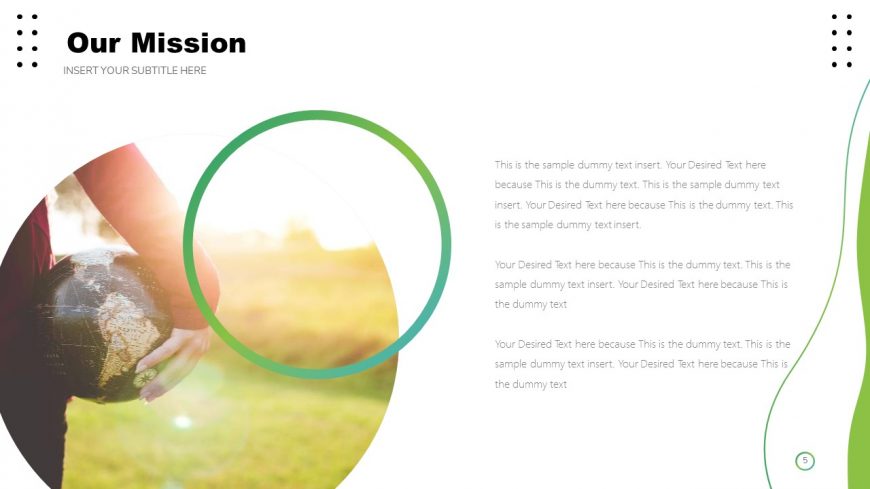 Company Profile PowerPoint Mission Slide