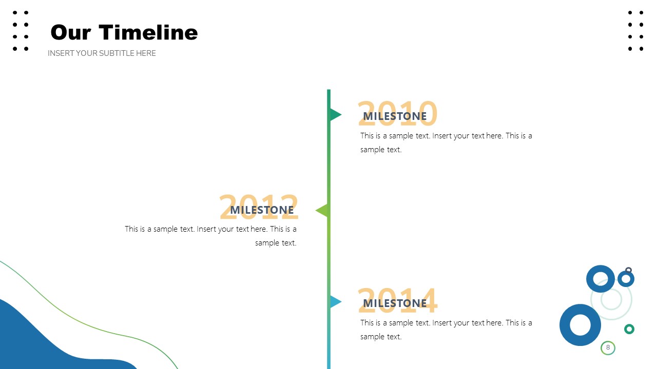 Timeline Milestones Free Company Profile 
