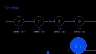 Timeline Stepwise Slide of General Purpose Template PowerPoint